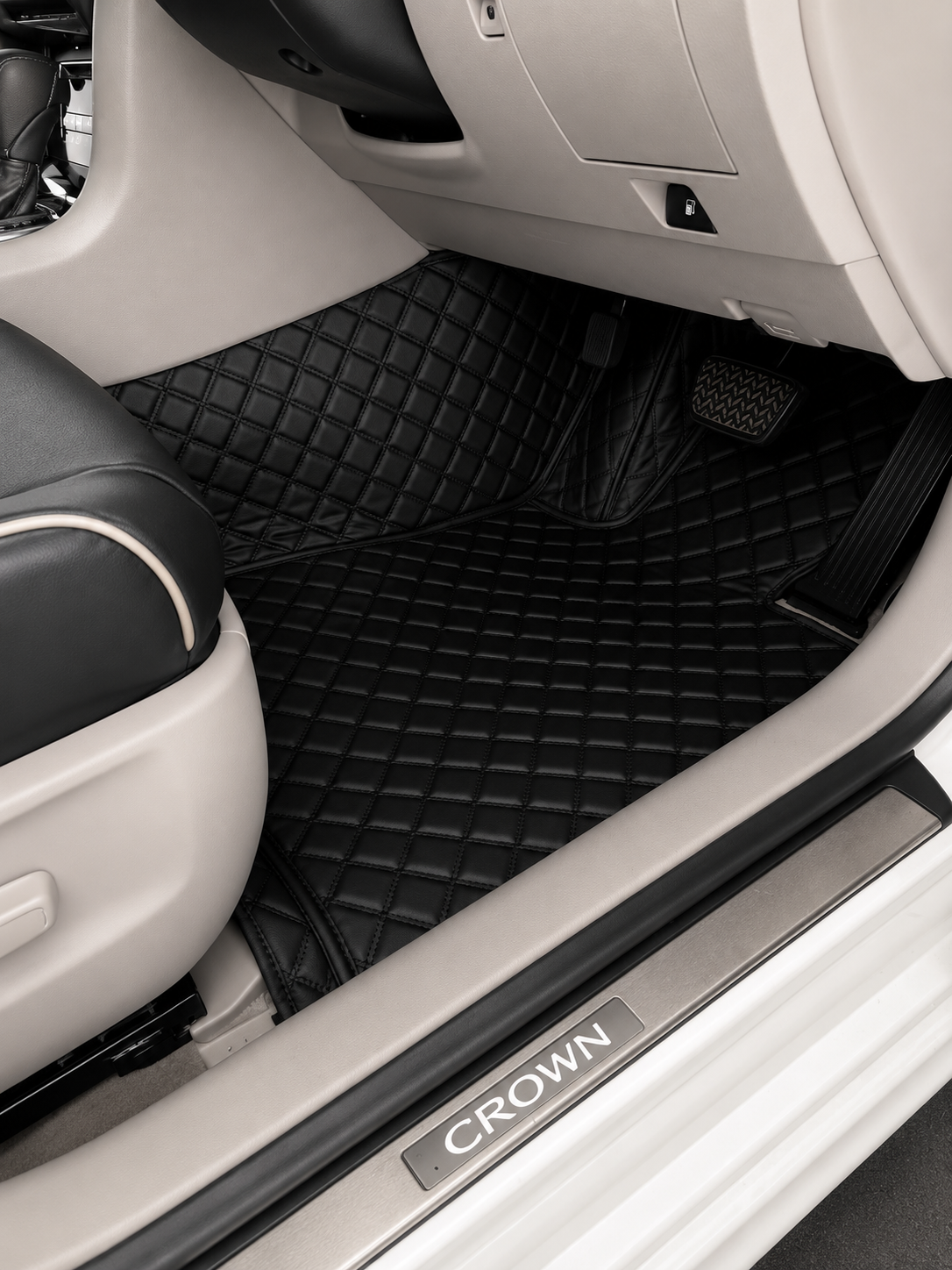 Custom floor mat installation