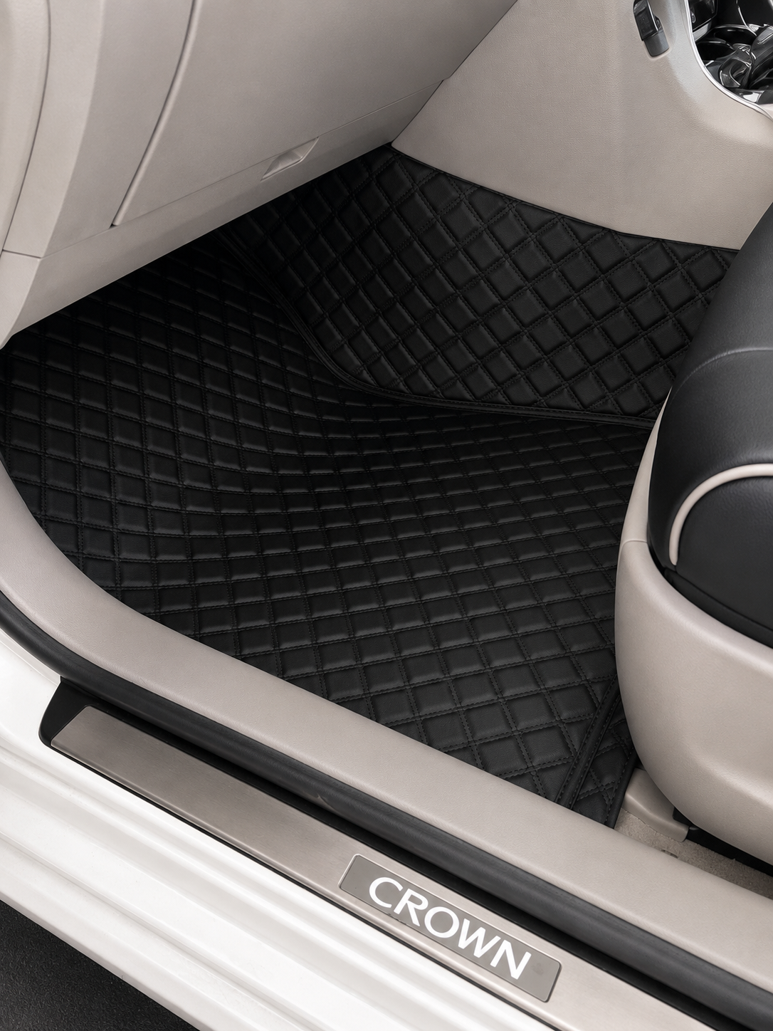 Custom floor mat installation