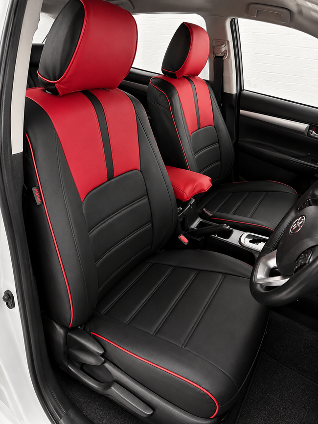 Custom seat cover installation
