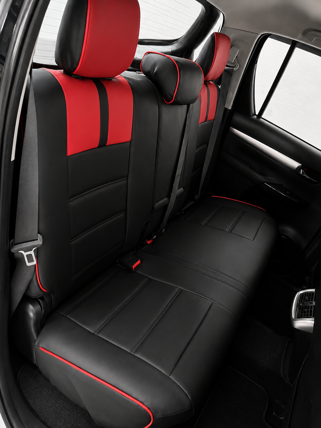 Custom seat cover installation