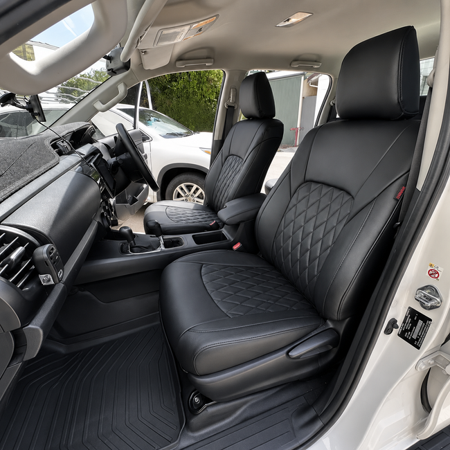 Custom seat cover installation