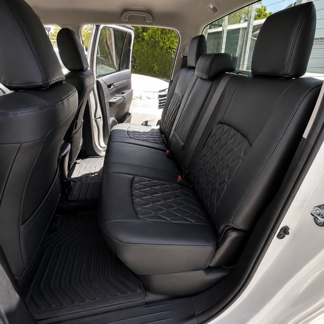 Custom seat cover installation