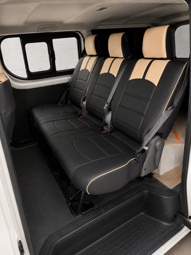Custom seat cover installation