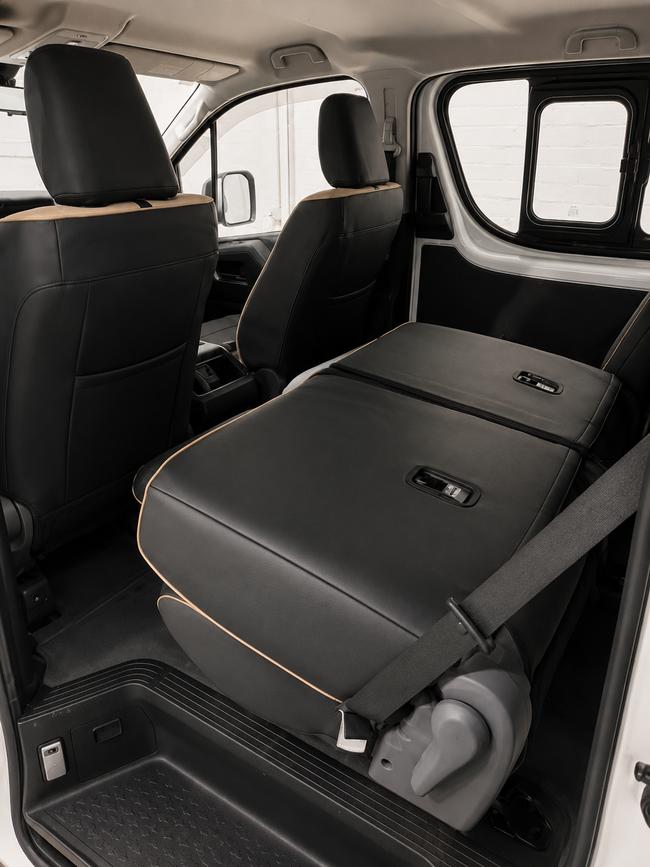 Custom seat cover installation