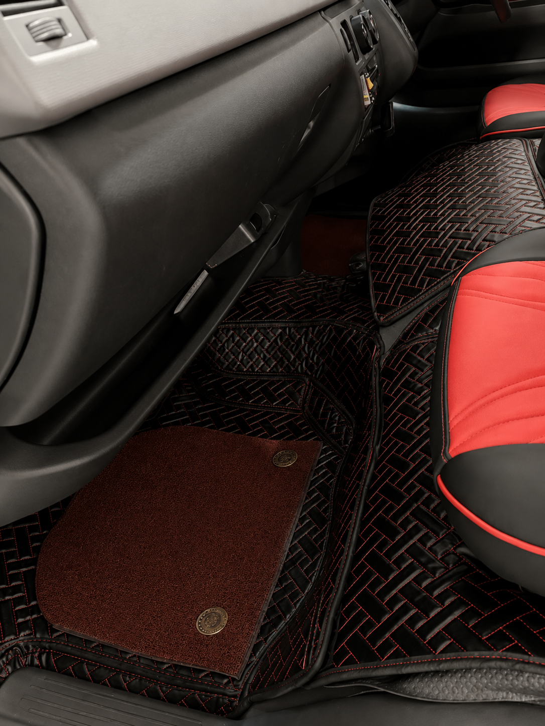 Custom floor mat installation