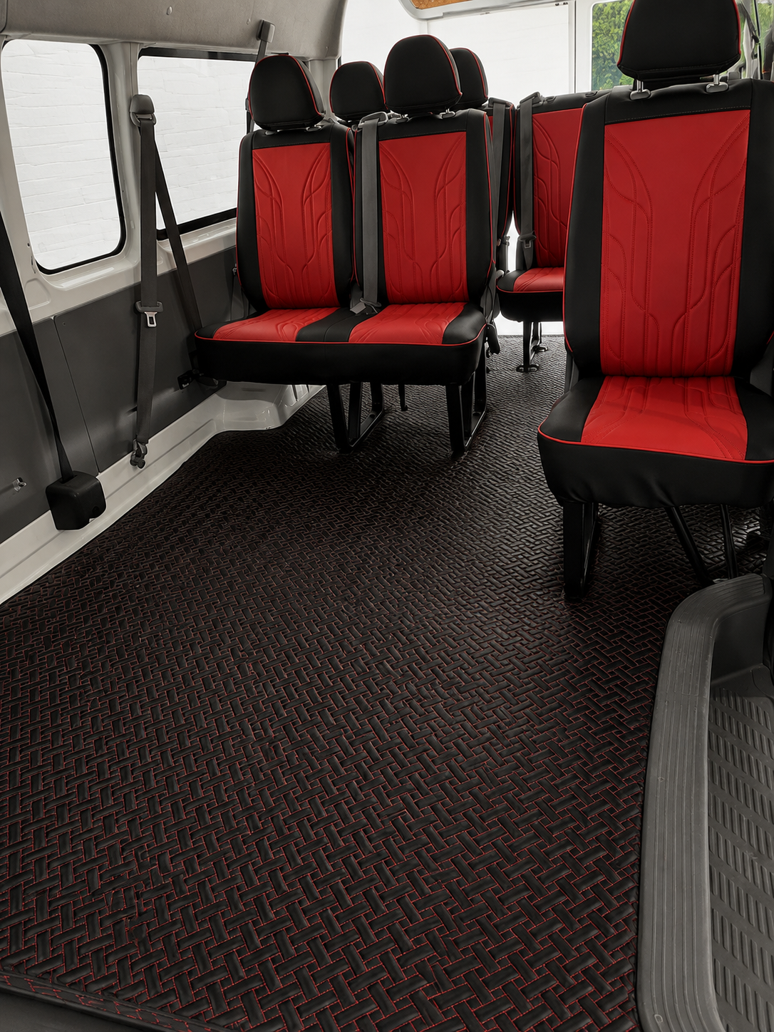 Custom floor mat installation