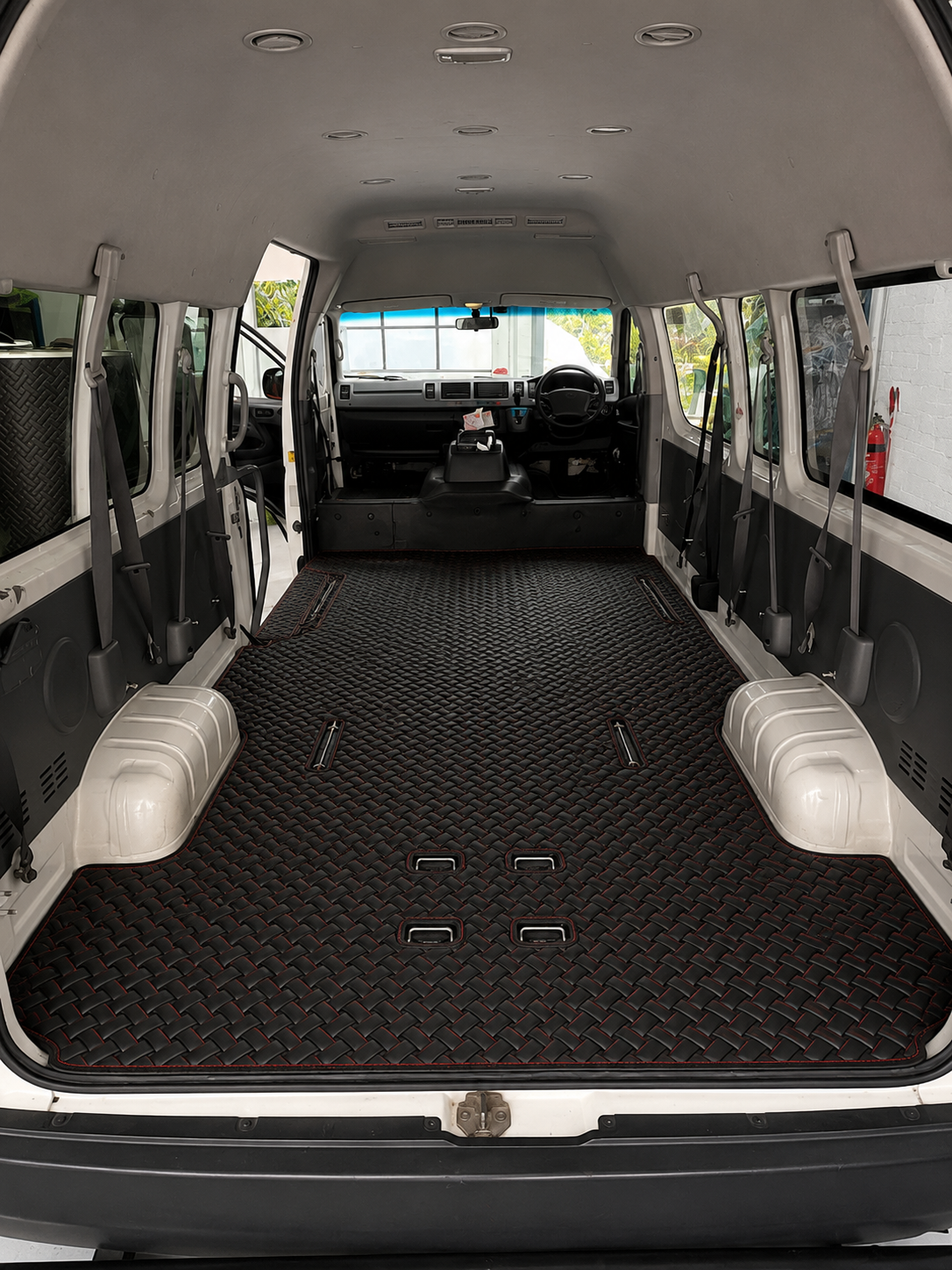 Custom floor mat installation