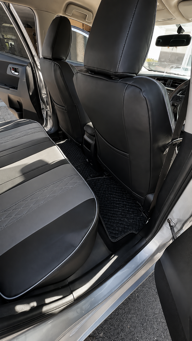 Custom seat cover installation