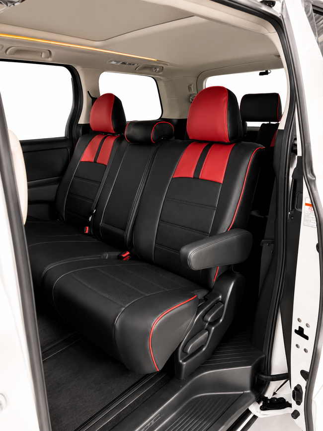 Custom seat cover installation