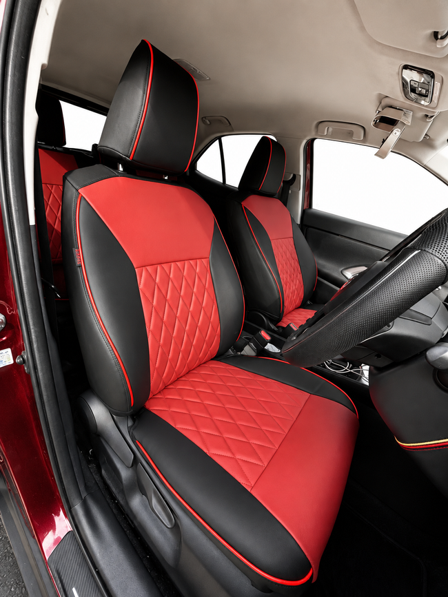 Custom seat cover installation