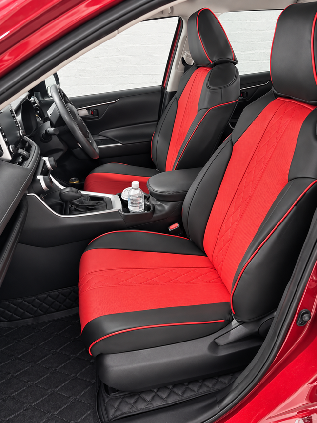 Custom seat cover installation