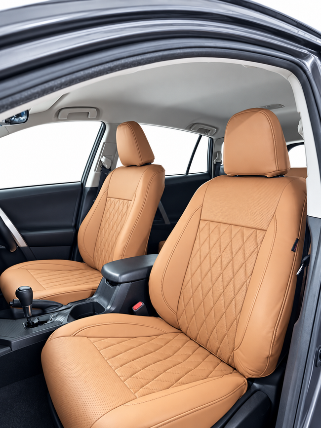 Custom seat cover installation