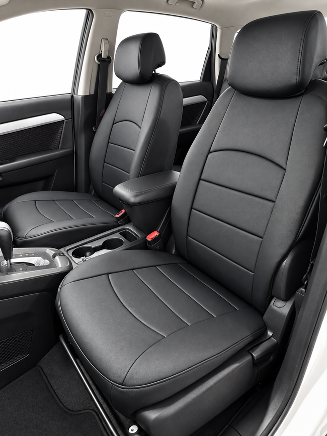 Custom seat cover installation