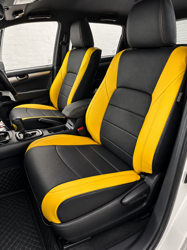 Custom seat cover installation