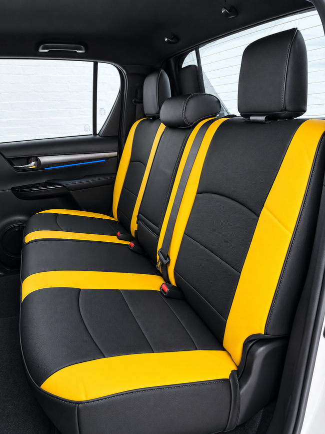 Custom seat cover installation