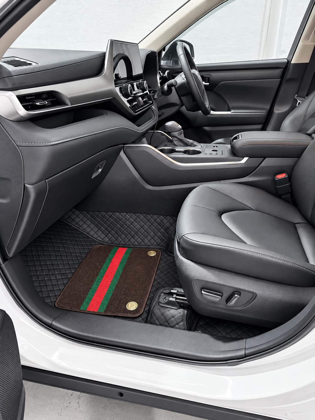 Custom floor mat installation