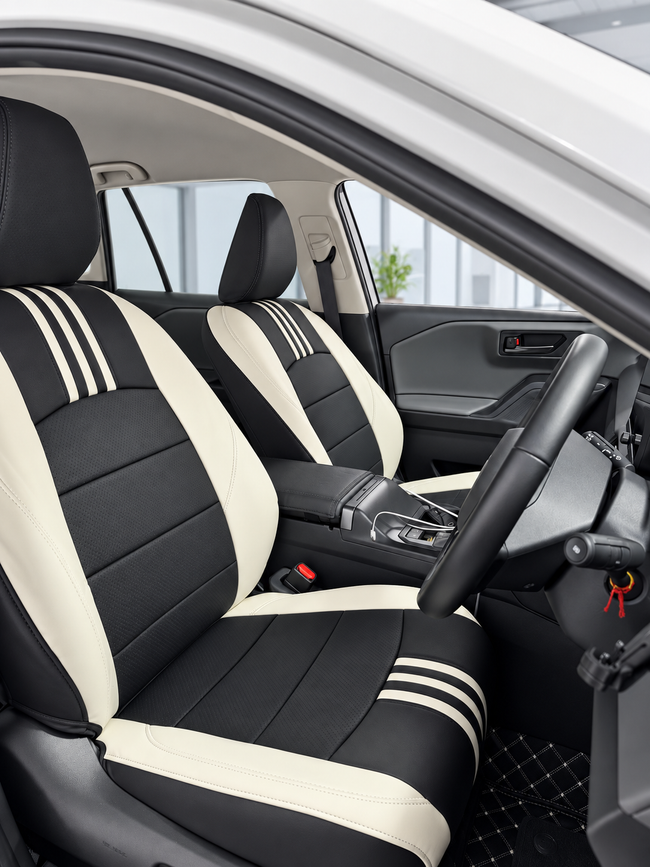 Custom seat cover installation