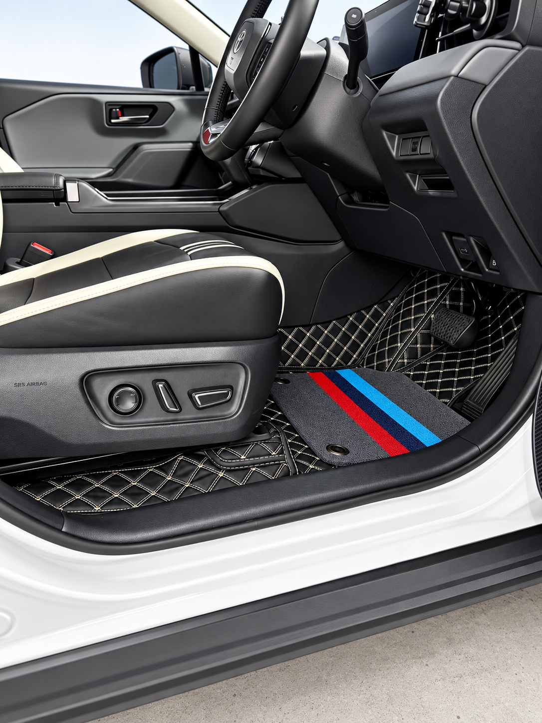 Custom floor mat installation
