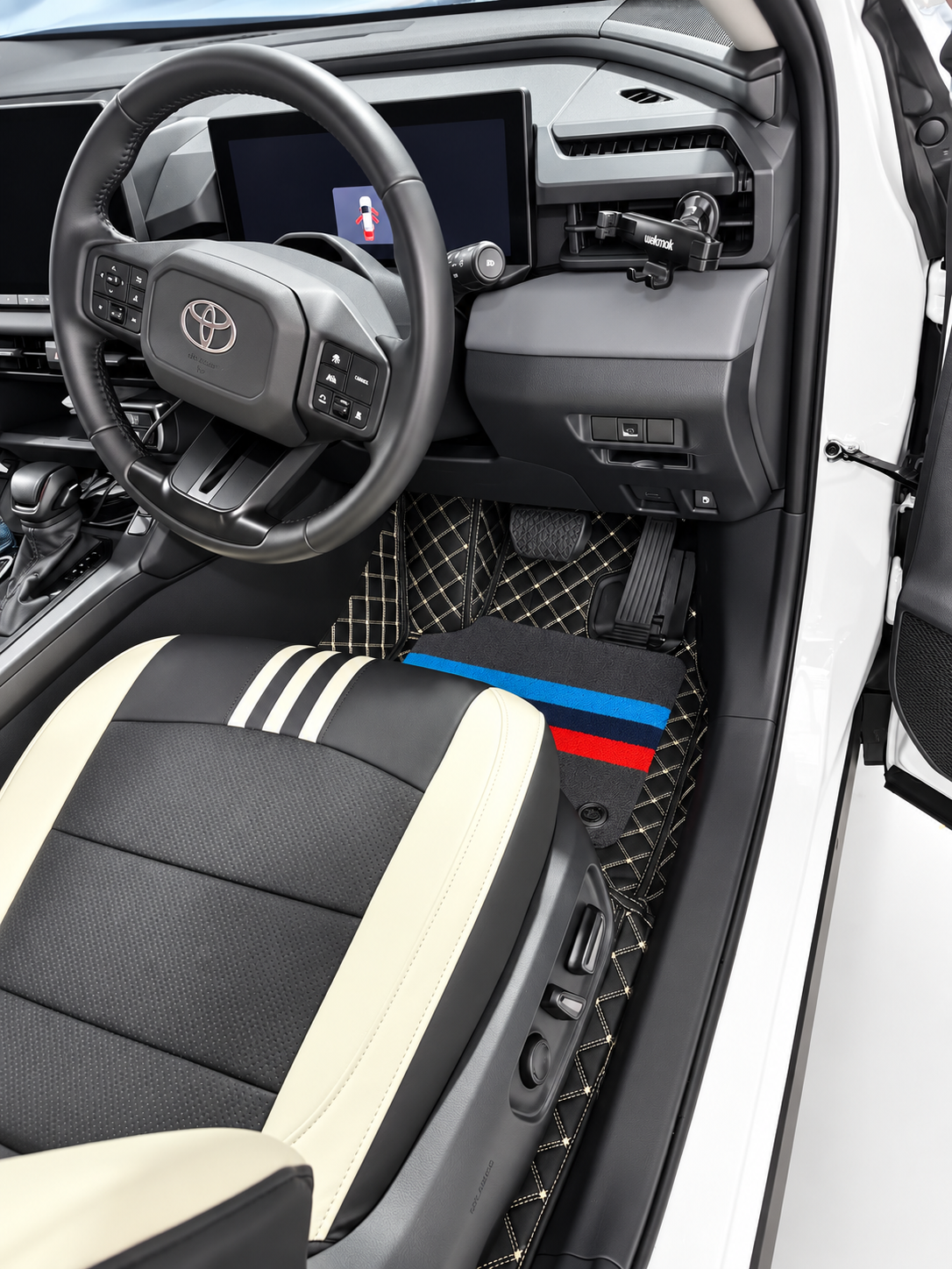 Custom floor mat installation