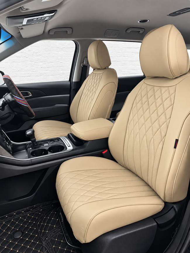 Custom seat cover installation