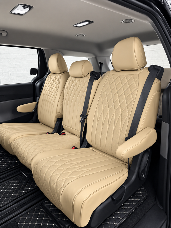 Custom seat cover installation