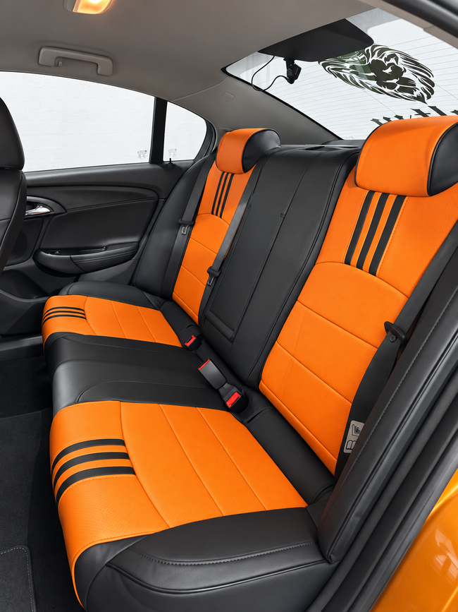 Custom seat cover installation