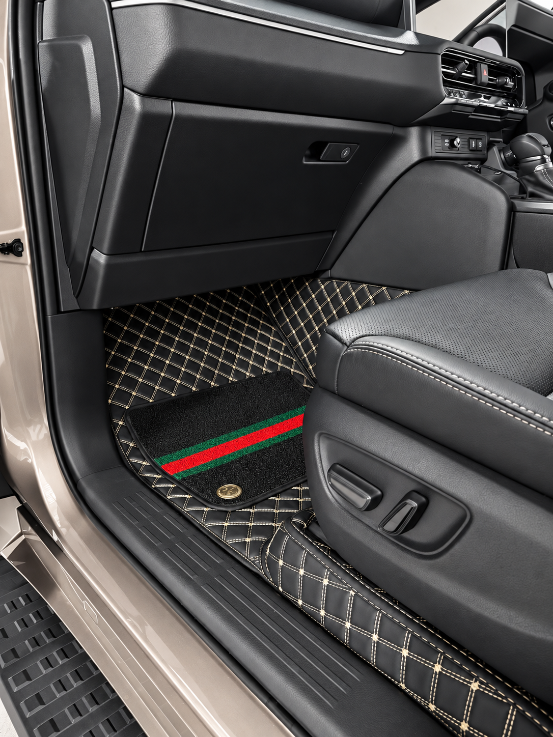 Custom floor mat installation