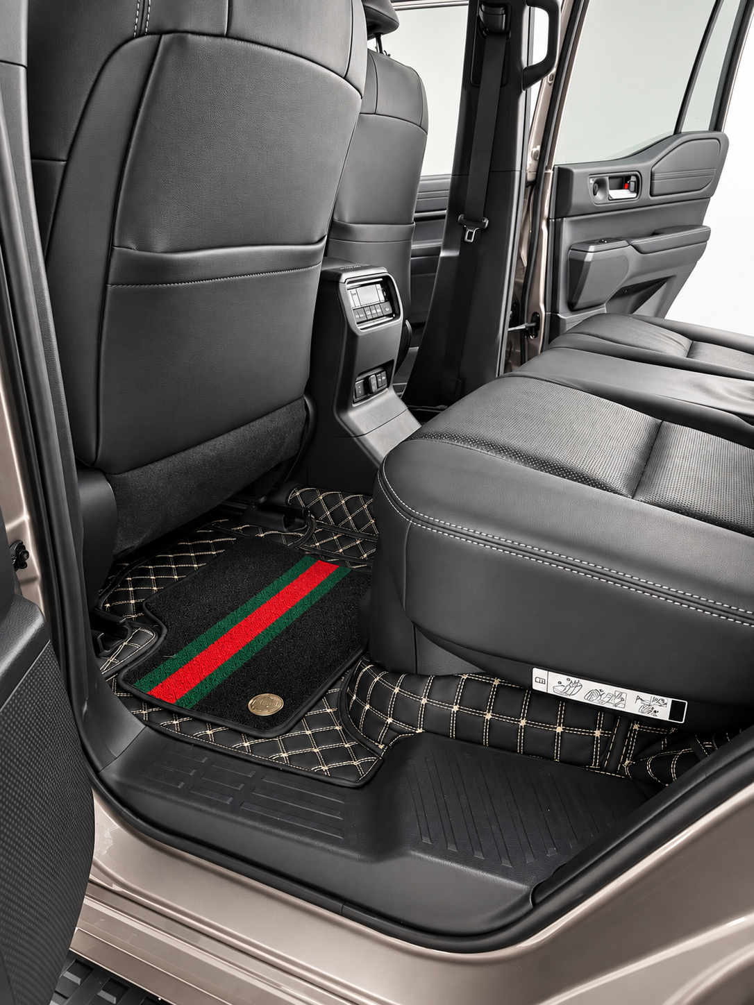 Custom floor mat installation