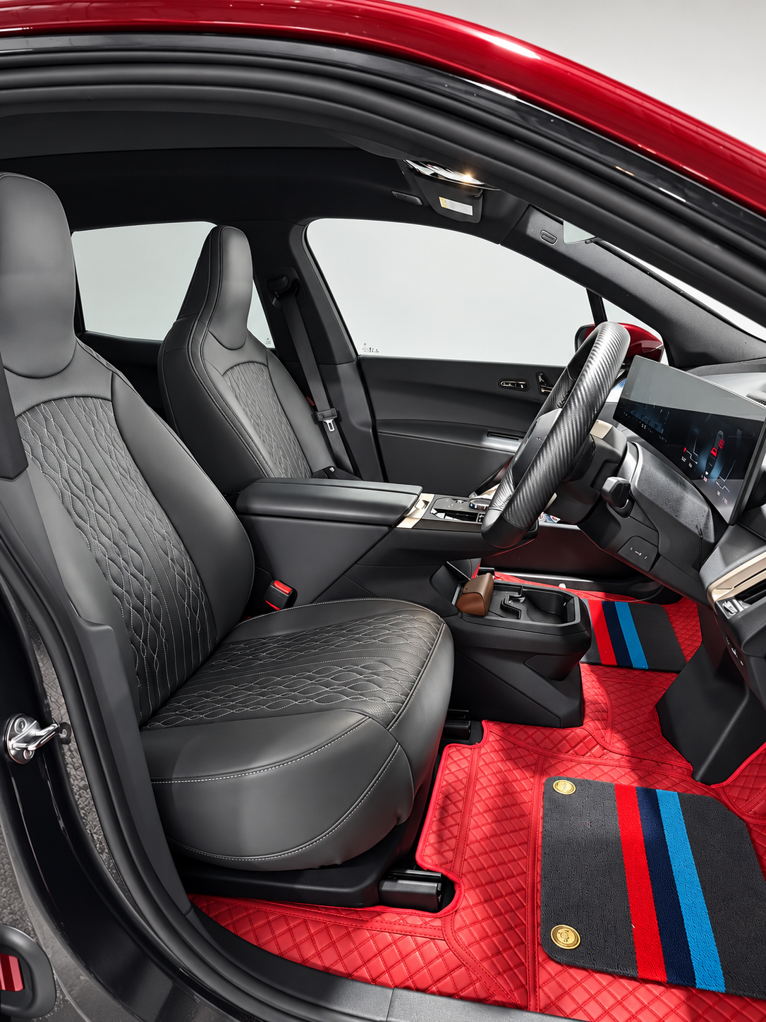 Custom floor mat installation
