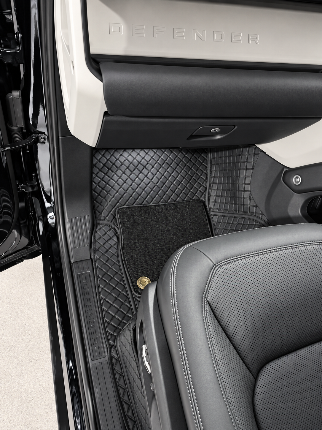 Custom floor mat installation