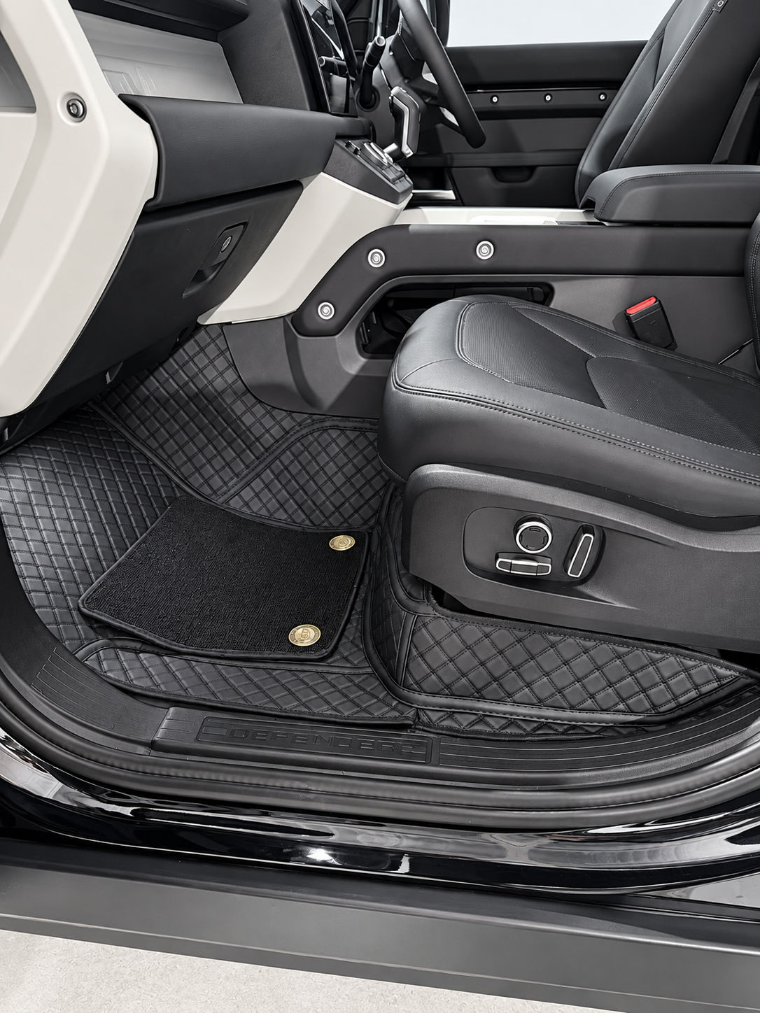 Custom floor mat installation