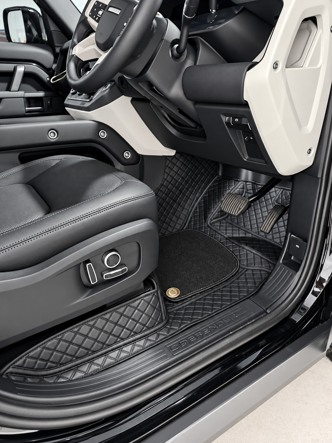Custom floor mat installation