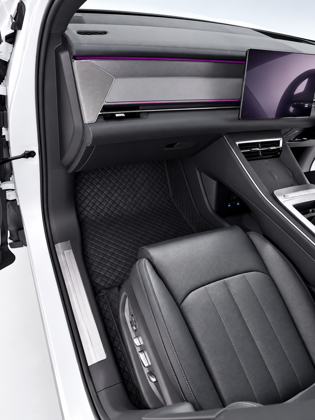 Custom floor mat installation