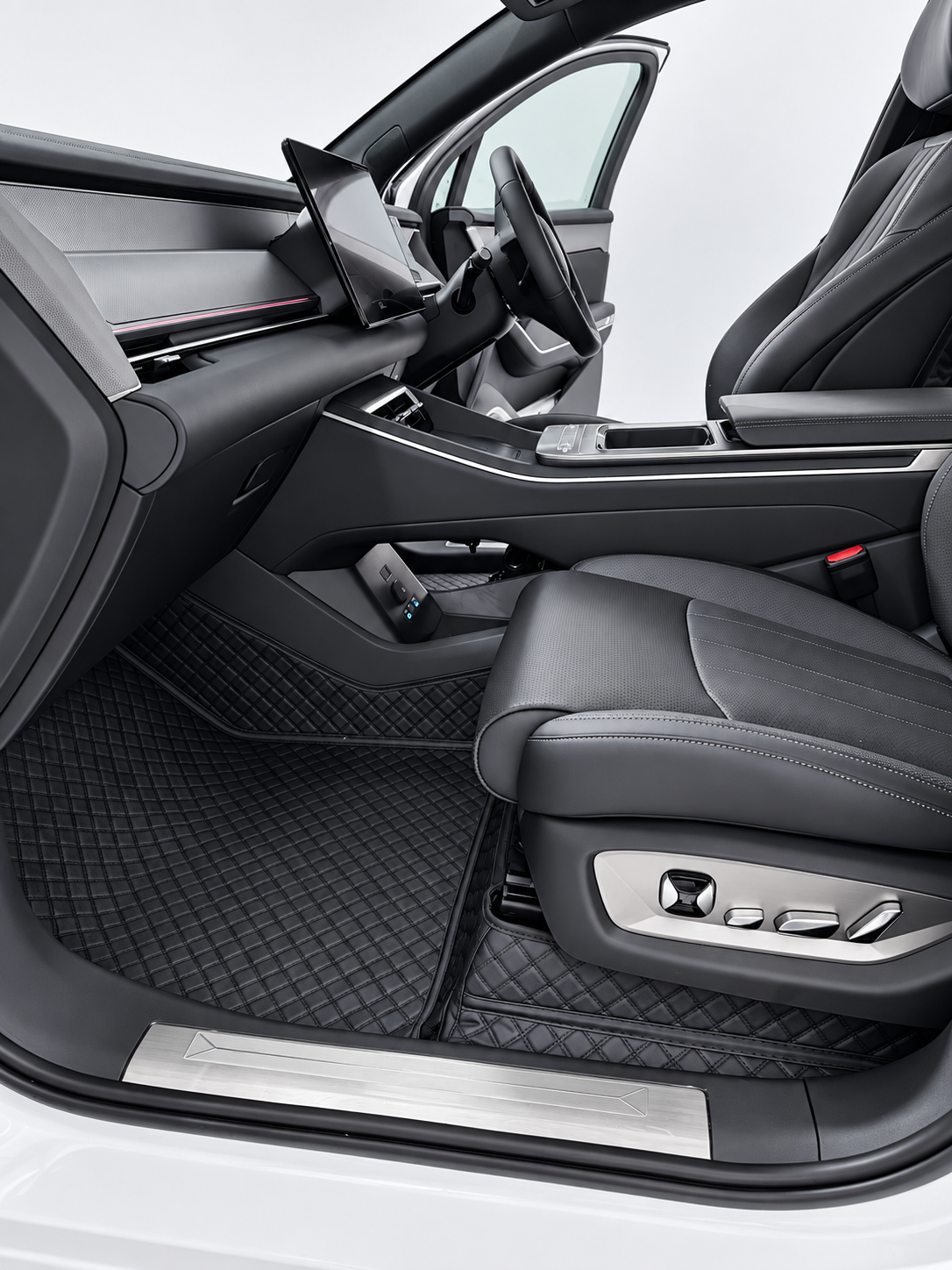 Custom floor mat installation