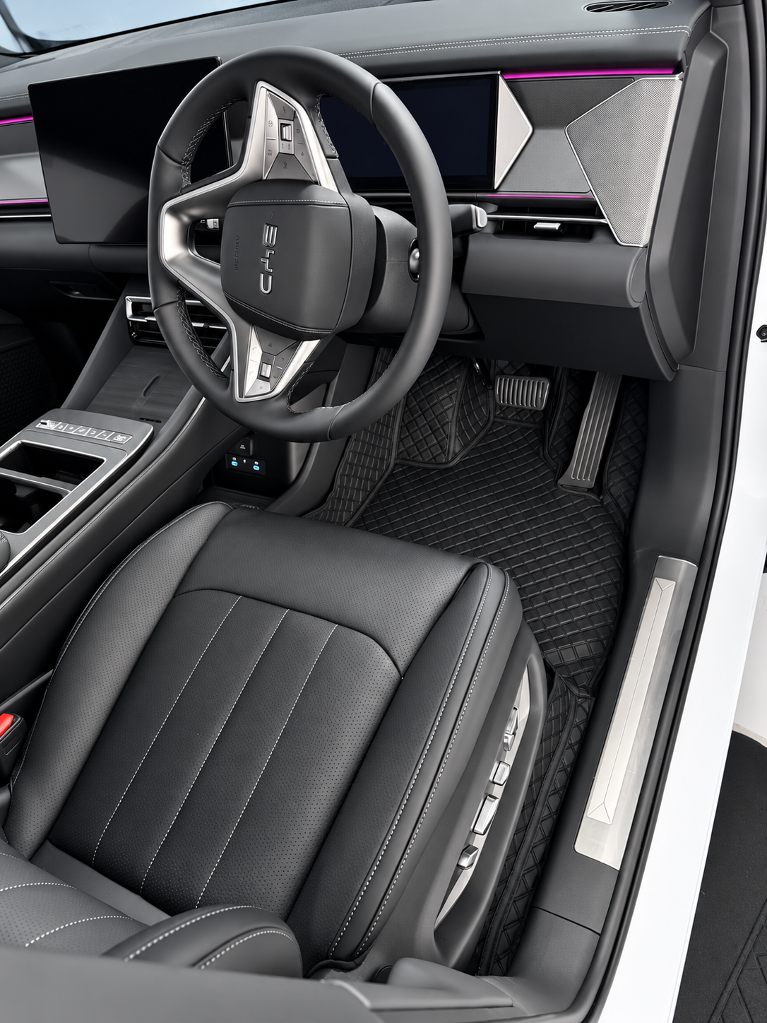 Custom floor mat installation
