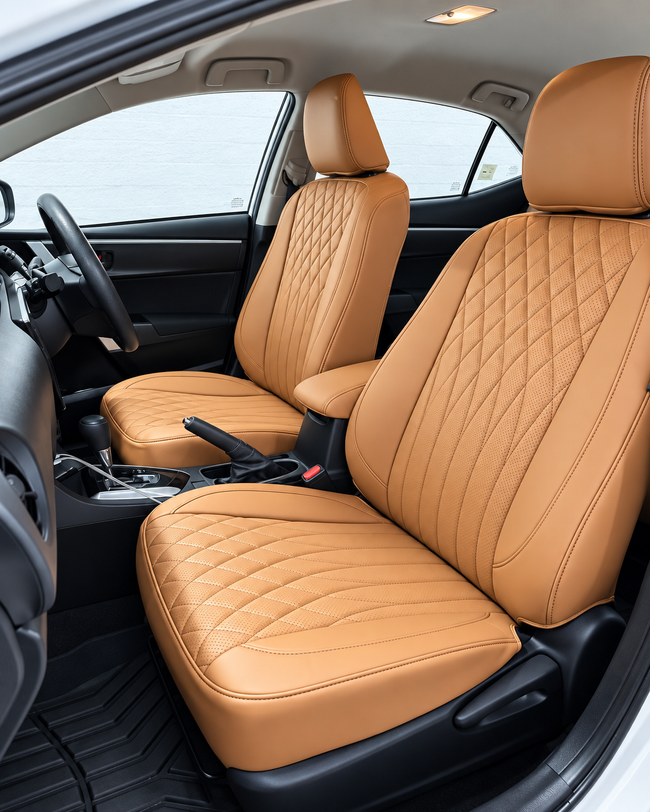 Custom seat cover installation