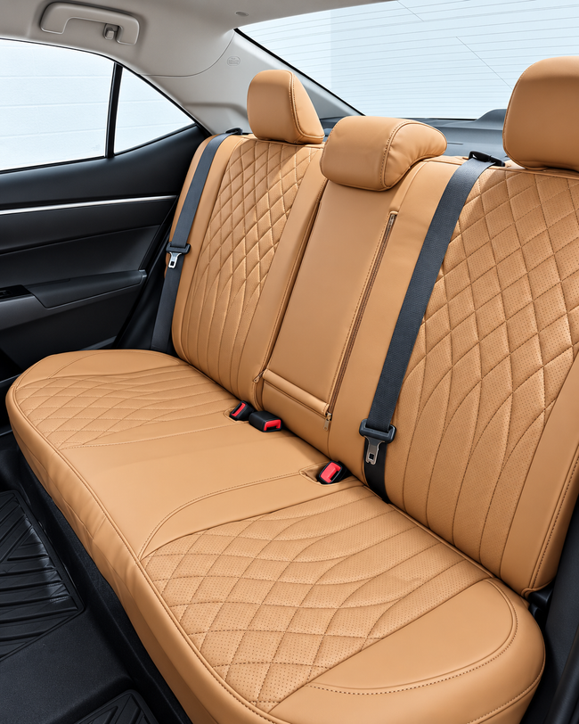 Custom seat cover installation