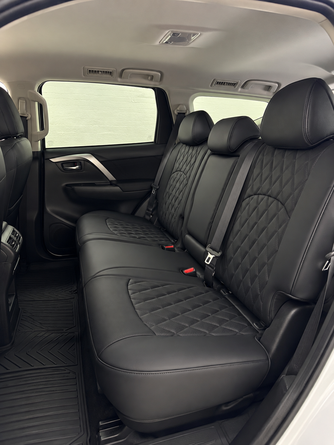 Custom seat cover installation