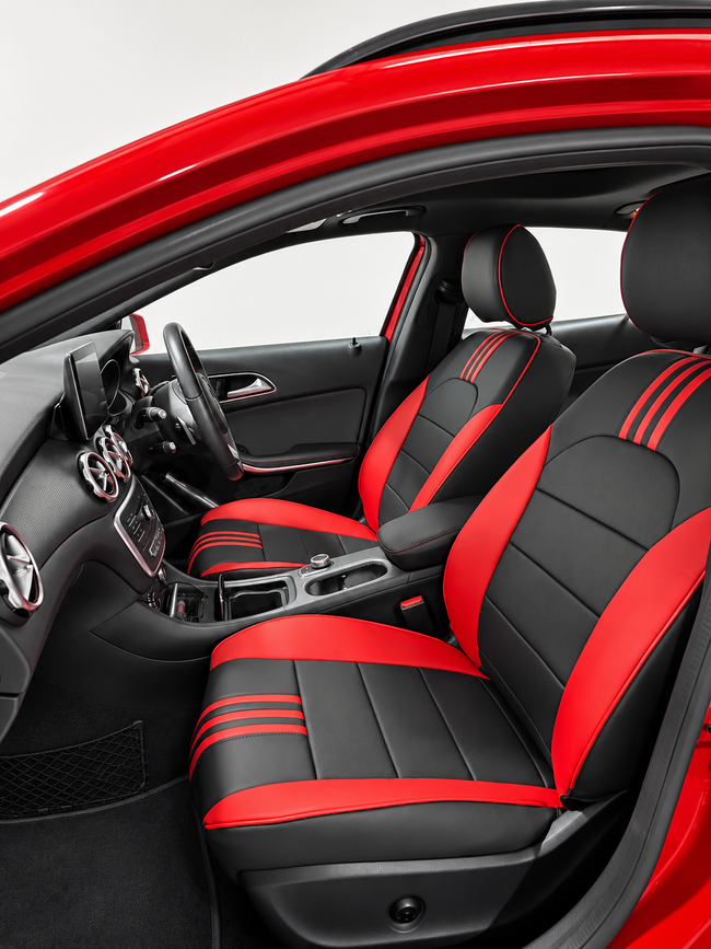 Custom seat cover installation