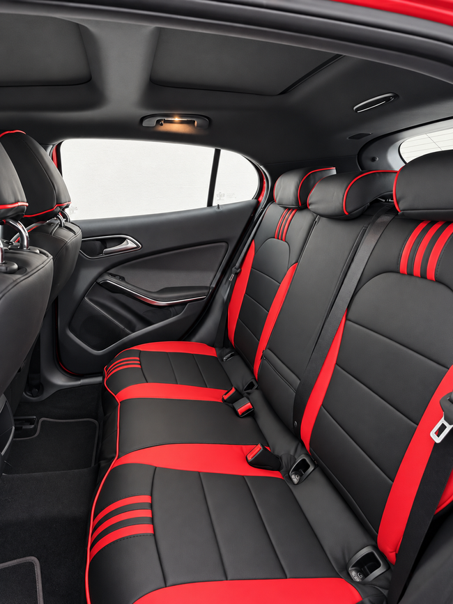 Custom seat cover installation
