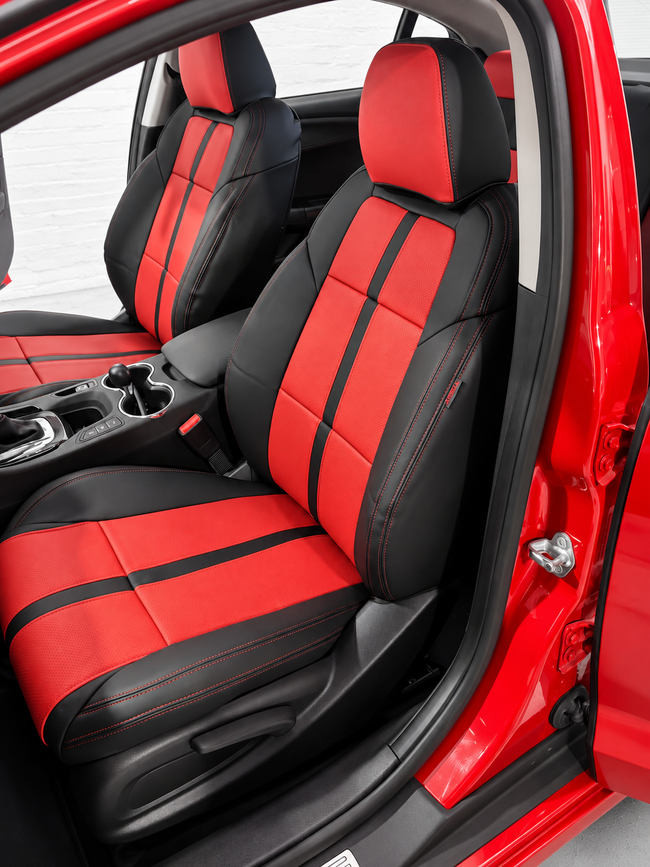 Custom seat cover installation