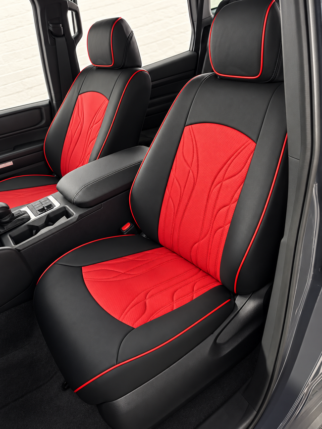 Custom seat cover installation