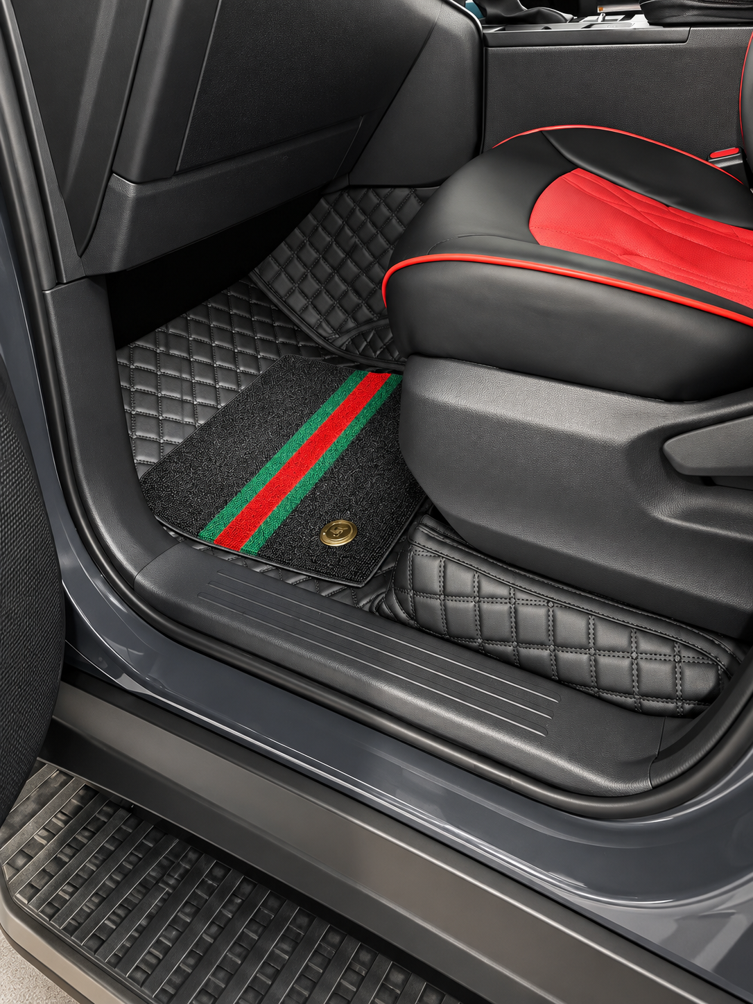 Custom floor mat installation