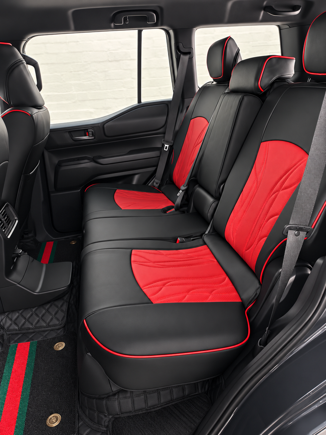 Custom seat cover installation