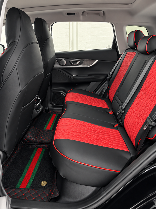 Custom seat cover installation