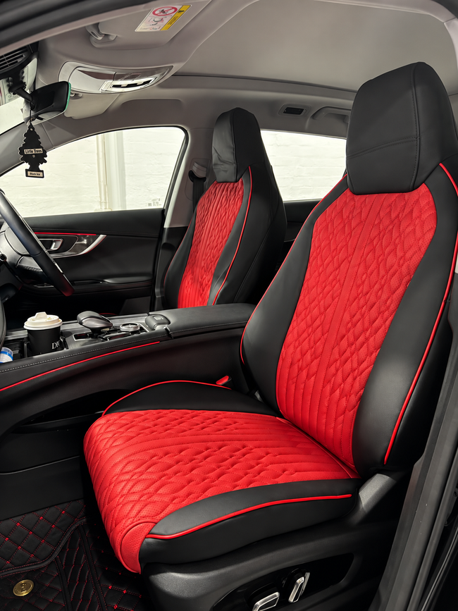 Custom seat cover installation
