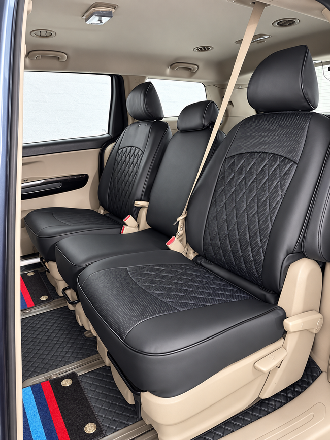 Custom seat cover installation