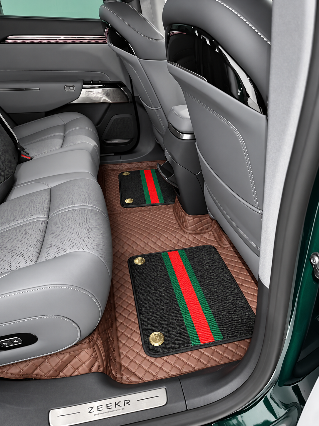 Custom floor mat installation