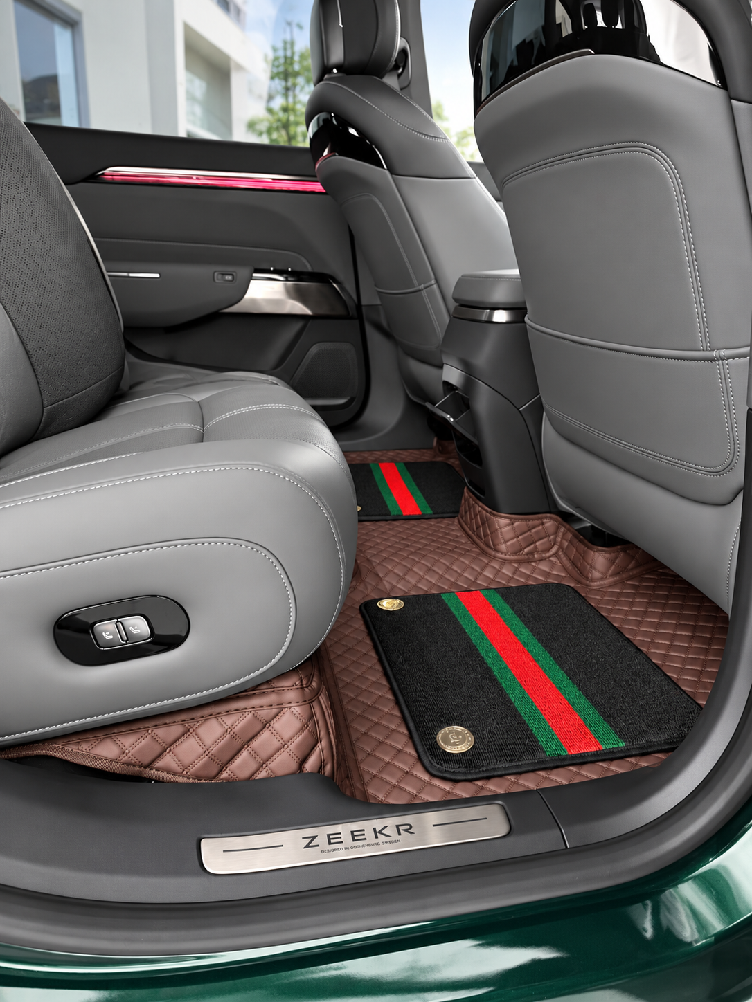 Custom floor mat installation