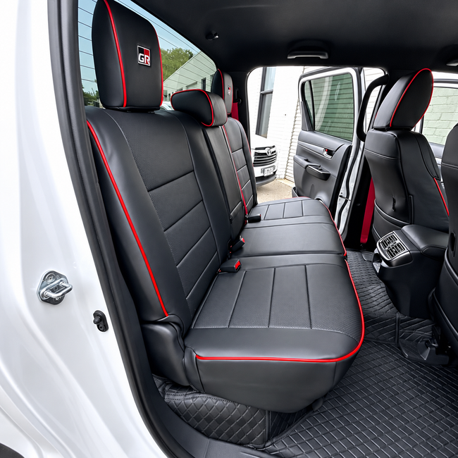 Custom seat cover installation